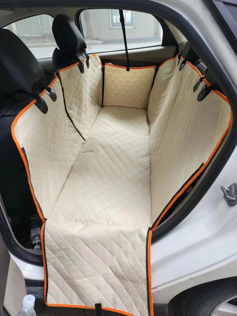 Quilted Thickened Pet Car Seat Cover - Protective Rear Seat Mat for Dogs