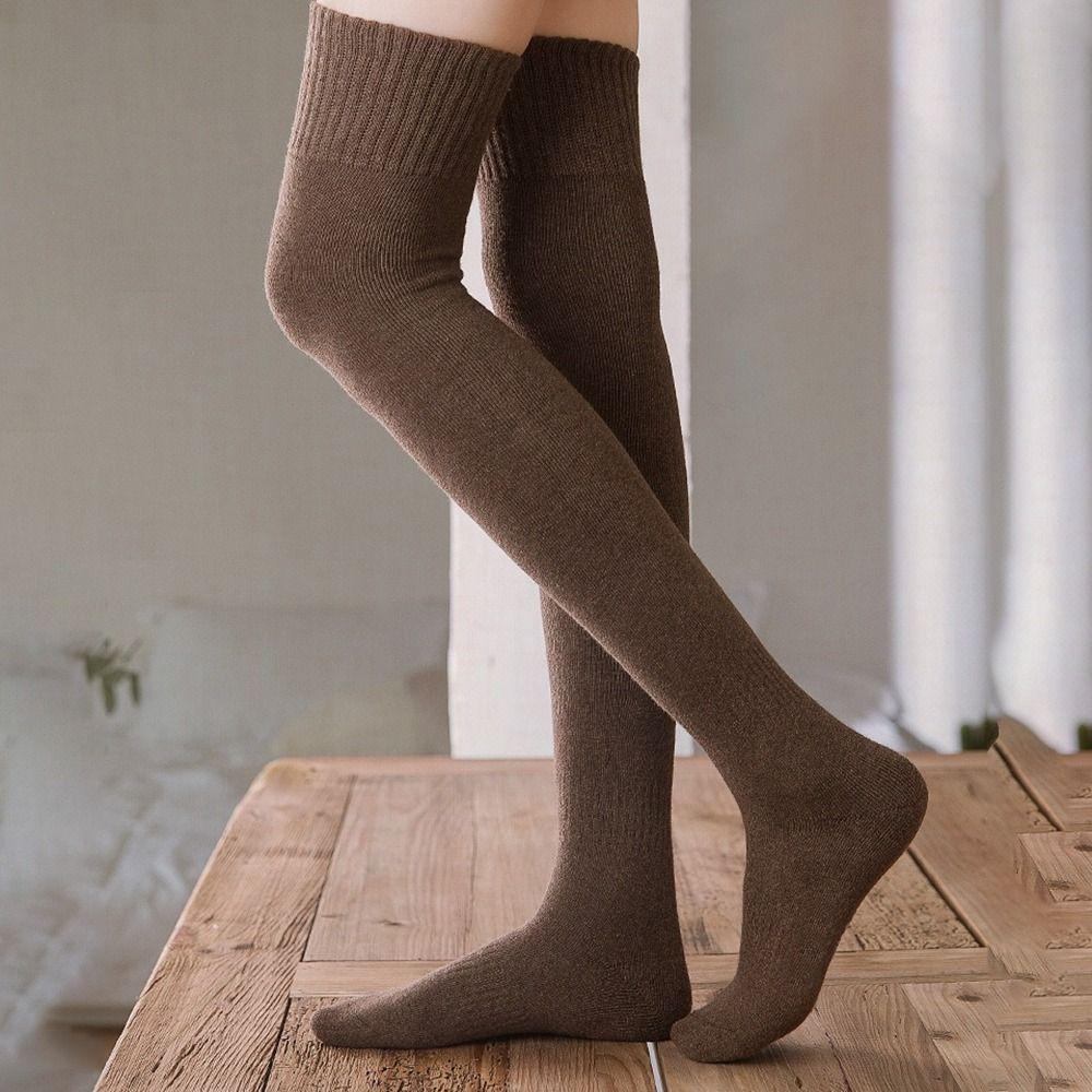 Solid Color Stockings Long Long Socks Long Tight Stocking Thigh High Socks
