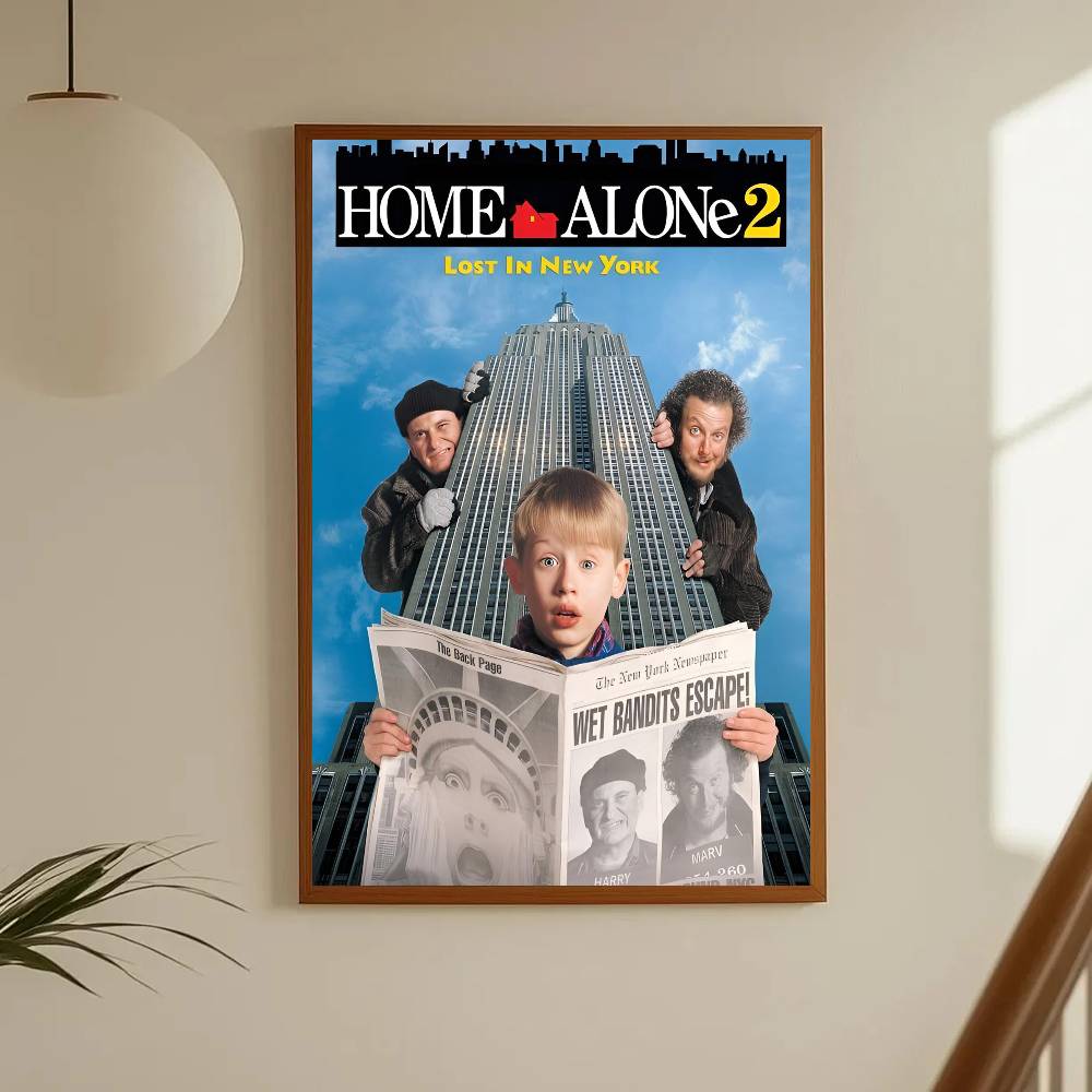 1pc Home Alone Poster Sticker Print Waterproof Wall Art For Living Room Bedroom Home Decor