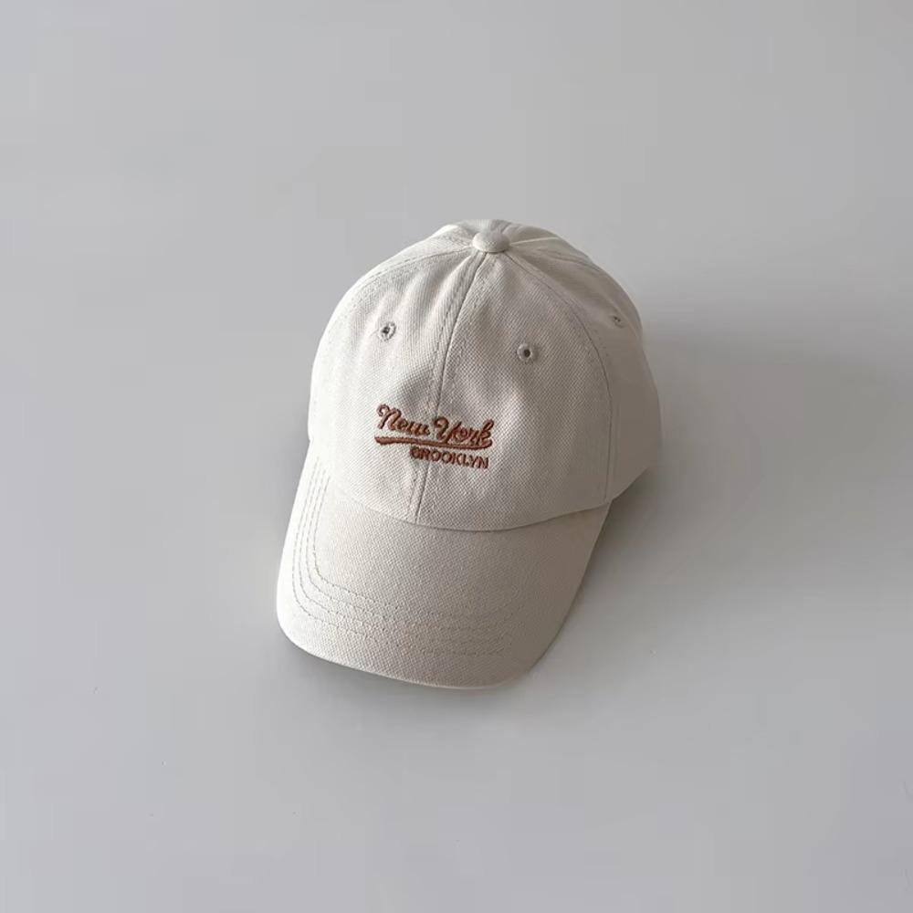 

Детская бейсболка из плотного хлопка с вышивкой буквы, детская кепка с козырьком для мальчиков и девочек 2-6 лет белый