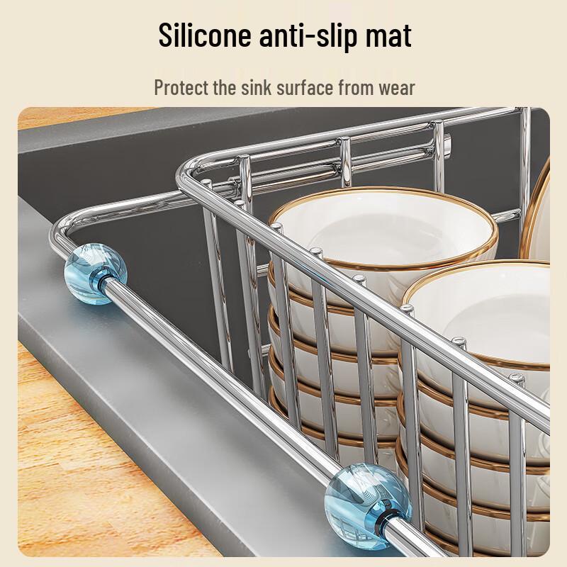 Shuaishi 304 Edelstahl Küchenspüle Abtropfgestell & Korb