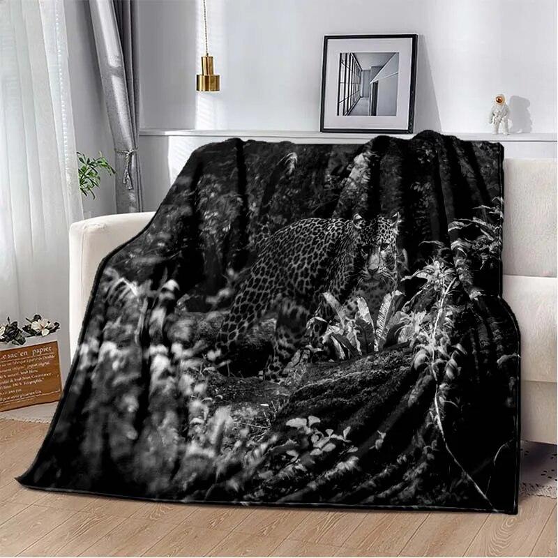 3d Tier Gepard Leopard Cartoon Blanket for Bed Picnic Blanket Sofa Thin Blanket Air Conditioning Blanket Customized Blankets