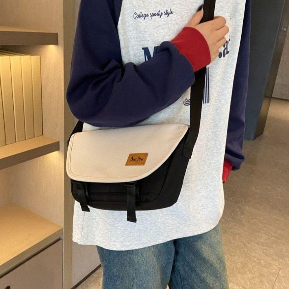 Large Capacity Women Shoulder Bag Korean Style Mailman Bag Casual Nylon Messenger Bag  Outdoor