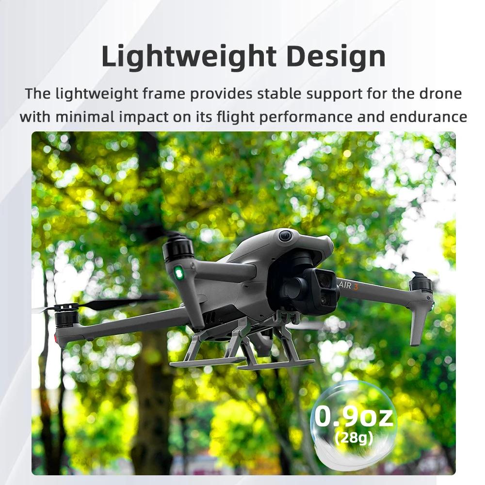 BRDRC Landing Gear For DJI Air 3/Air 3S Drone Extender Height Foot Support Protector Stand Foldable Legs Protector Feet Stand