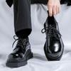Frühling High-End Britische Kleider Geschäft Hochzeit Bräutigam Lederschuhe Herren Höhenzunahme Leder Atmungsaktive Freizeitschuhe 6558-R