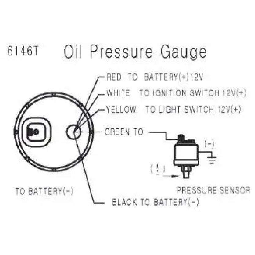 Dynoracing Car 2"52mm Oil pressure gauge 0-7bar With Sensor Smoke Lens Oil Press Gauge Car meter TT101949