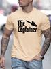 The Logfather Chainsaw Unisexs Crew Neck T Shirt Lumberjack Humor Print Short Sleeve Casual Cotton Work Streetwear Daily Tee