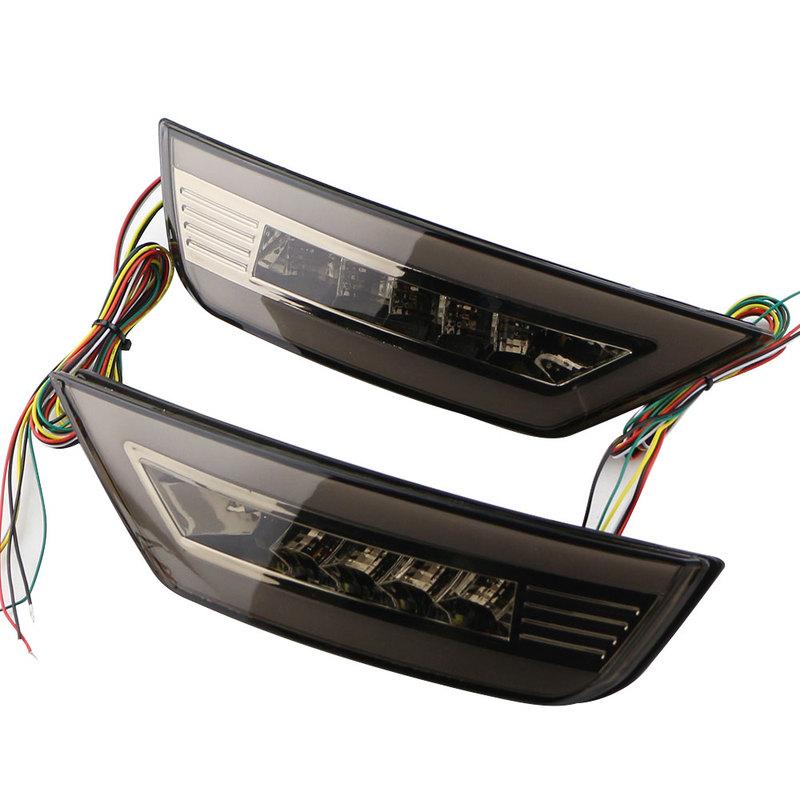 2Pcs Rear Tail Bumper Reverse Lamp Reflector Fog Light Turn Signal for Ford Ecosport 2013-2016 2017- Acc.