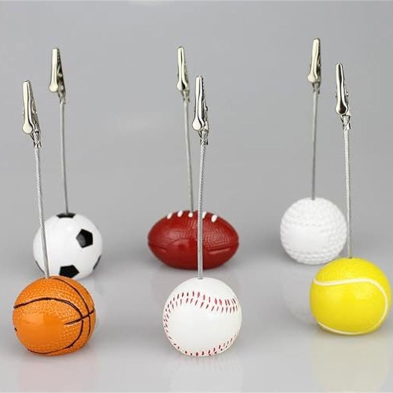 6Pcs Table Number Holders Resin Base Wedding Table Number Stands Picture Memos Note Photo Clip Holders for Weding Party