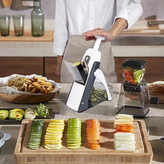 Allesschneider für die Küche, leicht zu reinigen, vielseitig, mit versteckter Klinge, Design für Kartoffelchips