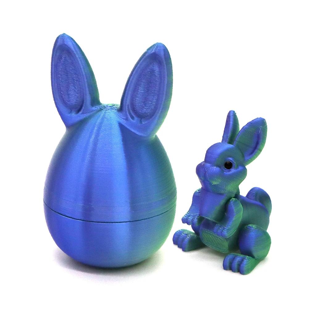 3D Printed Delicate Rabbit Egg Mini Surprise Rabbit Inside Perfect For Children Easter Parties Birthday Wishes Decor