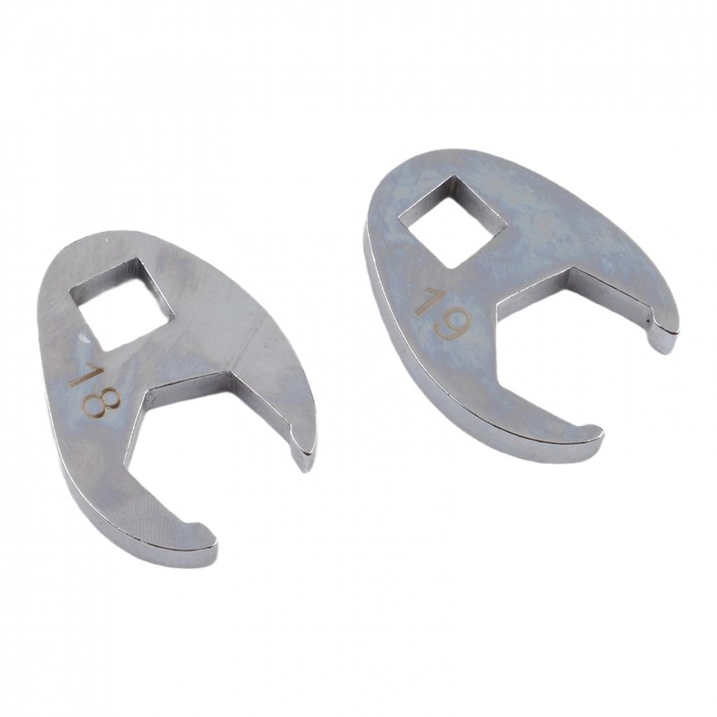 Broad Compatibility Crowfoot Wrench Set Open End Spanner Clear Size Markings