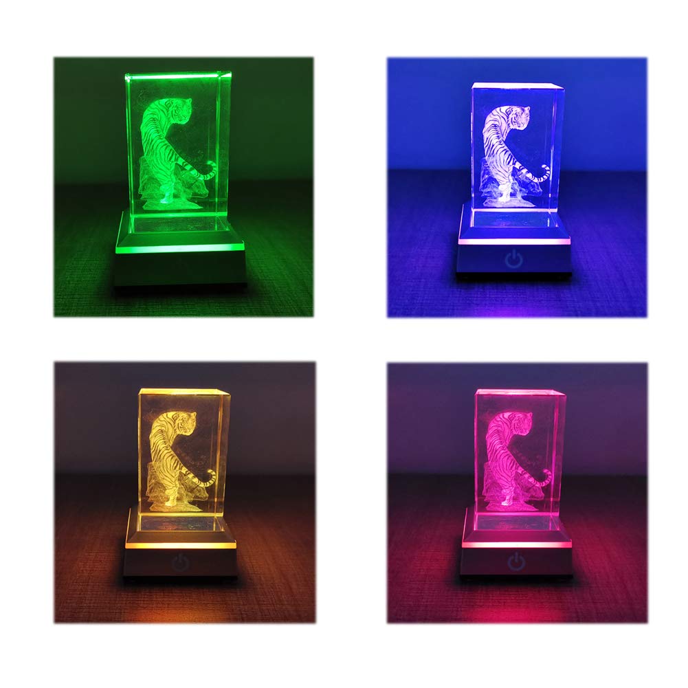 Hefei Erwei Illuminating Coaster with LED Base, Display Light, Stand, Herbarium Base, Illuminated Rainbow Coaster with Touch Switch, Light Up Stage