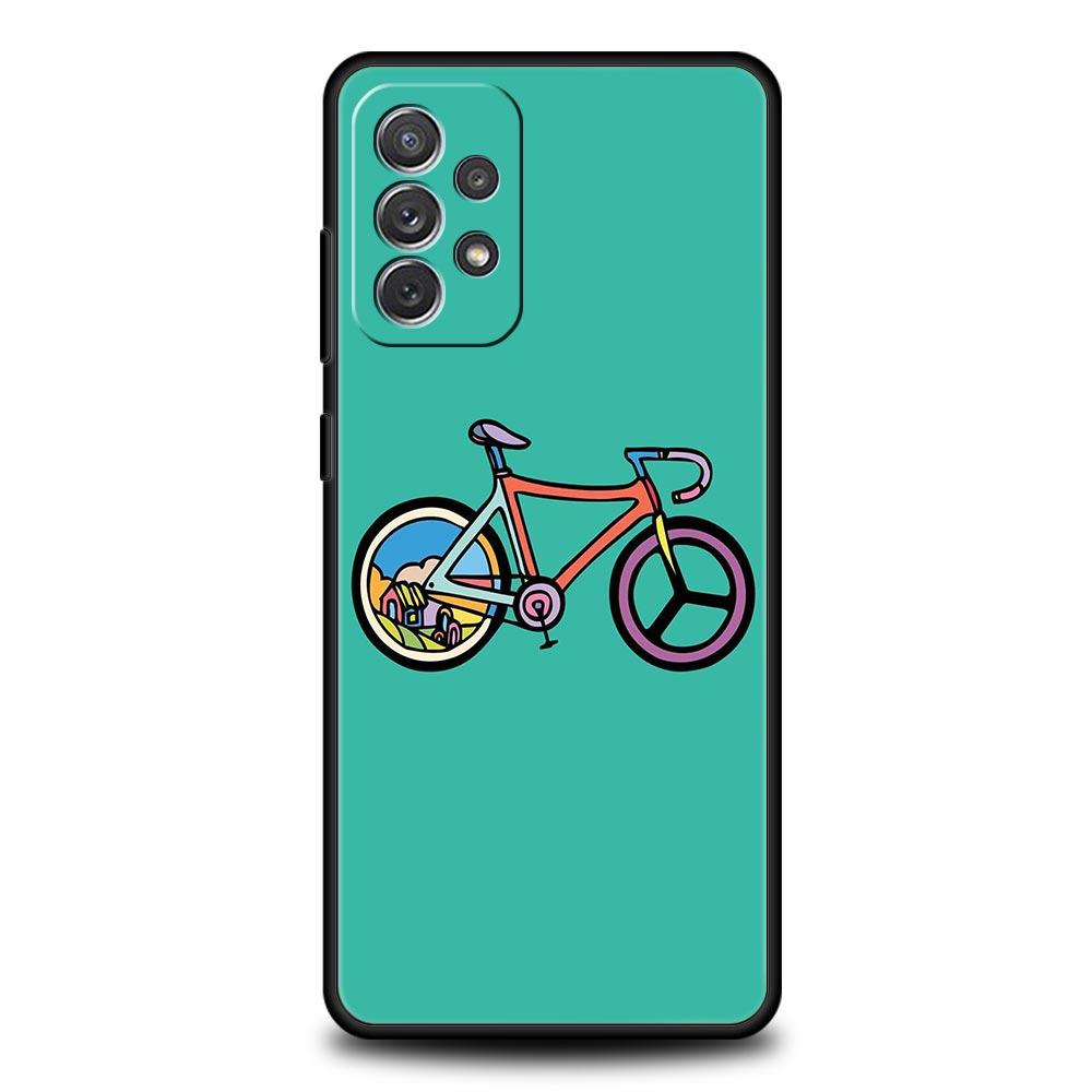 Mountain Bikes Cycling Phone Case For Samsung Galaxy A13 A51 A71 A41 A31 A21S A11 A03S A12 A32 A52 A22 A23 A33 A53 A73 5G Cover