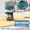 Variable Speed Router Cordless Wood Router For Woodworking Projects Rack And Pinion Depth Mechanism Collets 6mm 6.35mm 14mm