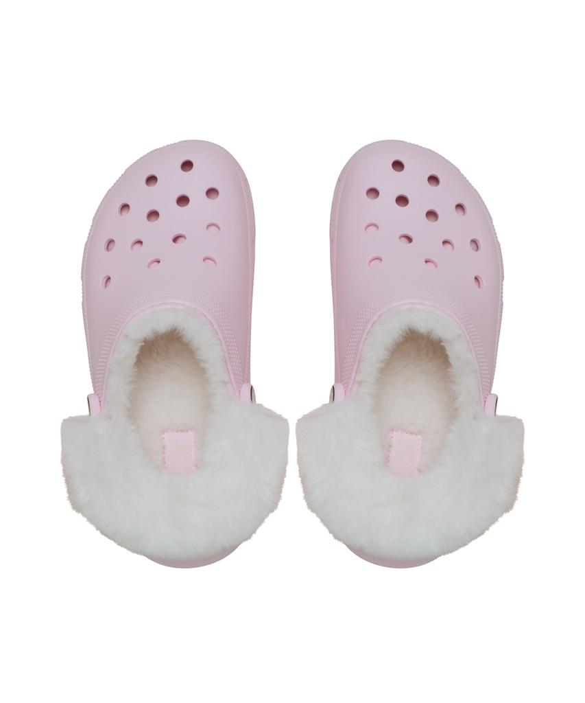 Crocs Classic Platform Fuzz Lined Clogs - Pink Milk / 212854-6Zw