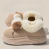 Thick-soled Cotton Slippers, Warm and Anti-slip Bags, Cotton Shoes for Women