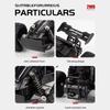 RC Car RC Drift Racing 1:16 Full Proportion Vehicle Off Road Alloy 2.4G Radio High-Speed Trucks With LED Light Climbing Gift Toy