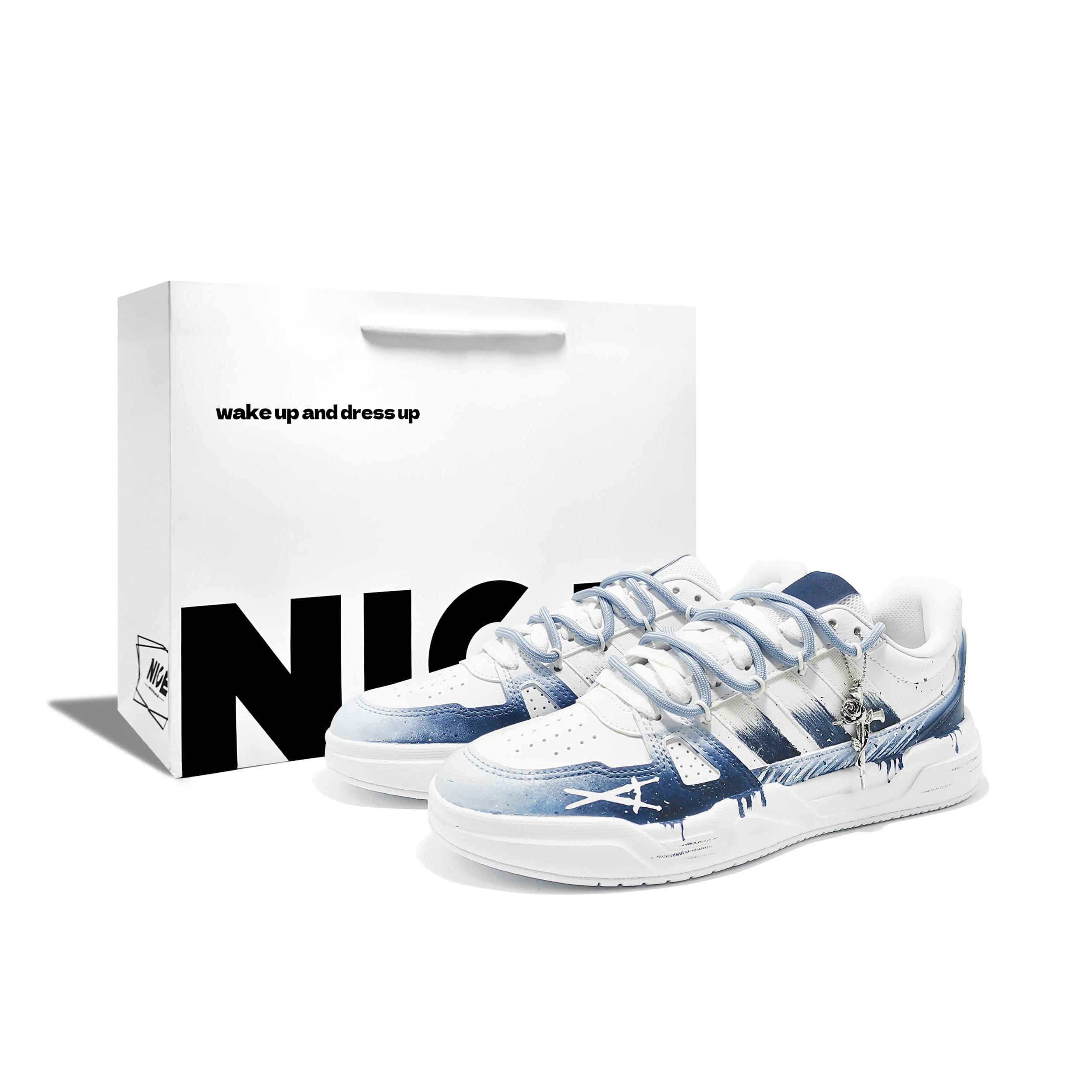 

Adidas LITE BALLER Glacier R Pu Slip Resistant Cushioning Abrasion Resistant Low top Skateboard Shoes Unisex White Blue JS4358(Team1879--BOX) 44