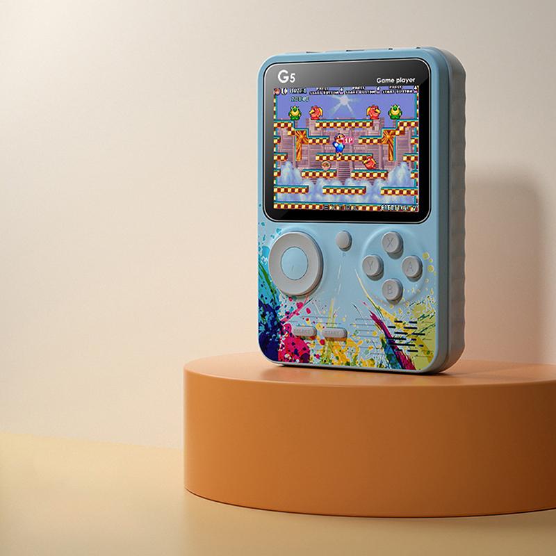 

Ретро портативная игровая консоль G5 с 500 классическими играми 3,0-дюймовый экран портативная перезаряжаемая игровая машина детский подарок as the picture
