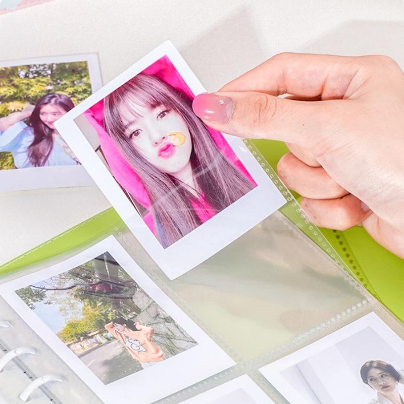 Heart-shaped PU Leather Card Holder A5 Scrapbook for Celebrity Fans Memory Storage and Pocards Large Capacity Po Album