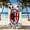 Ac Milan Strandtuch Schnelltrocknend Weiche Mikrofaser Bequem Leicht Geeignet Für Sport Reisen Schwimmen Yoga Badezimmer Strand Und Pool