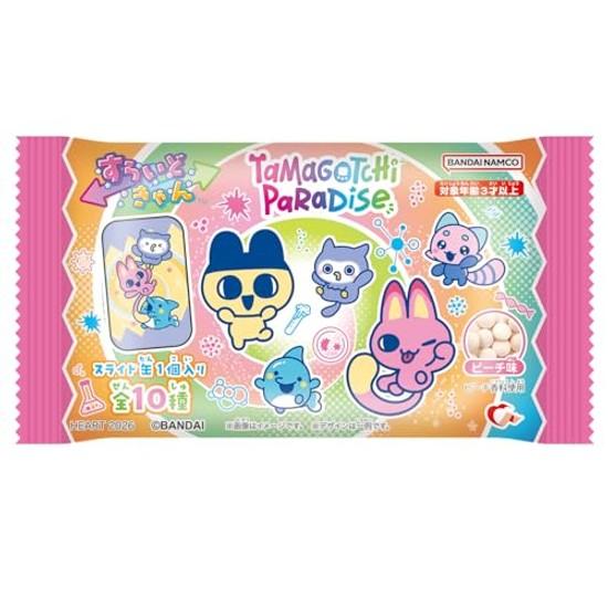 Heart Slide Cantama Gochi Paradise Peach Flavor Refreshing Candy / Food Toy Box Set 10