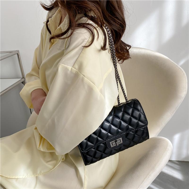 Bag Women's 2025 New Time-grade Texture Niche Women's Small Bag Diamond Chain Bag Single Shoulder Messenger Bag