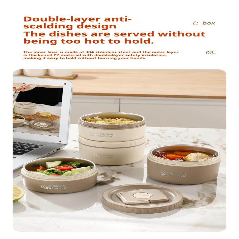 Termosowy lunchbox izolowany 304 stal nierdzewna zestaw bento przenośny szczelny pojemnik na żywność