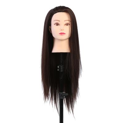 Make-up-Mannequinkopf, Friseur-Trainingskopf, Kosmetikpuppenkopf, Blond, Dunkelbraun