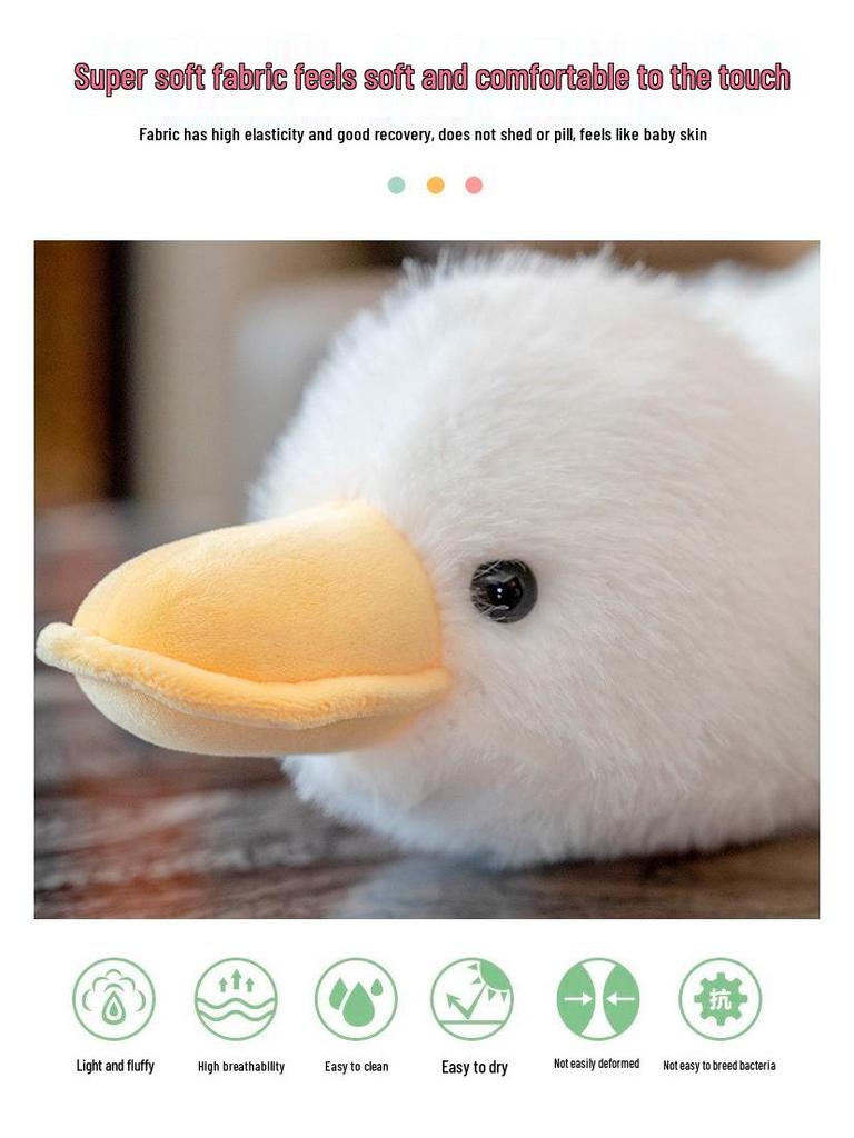 Adorable Yellow Duck Lumbar Pillow - Cute and Fluffy Cushion for Sofa, Office, or Bedside.