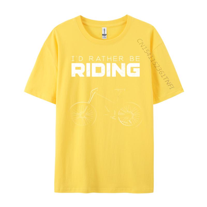 Id Rather Be Riding Mtb Mountain Bike I Love Mtb Mountain Bike Tops Tees Student TShirts Funny Tops Tees Discount