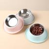 Colorful Macaron Tilted Ant-proof Cat Bowl Healthy And Slip-resistant Pet Dish