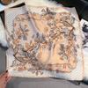 New 71 * 71cm Korean Version Small Square Scarf Women's Silk Scarf Spring and Summer Thin Sunscreen Scarf Neck Protection Bag Headband Versatile