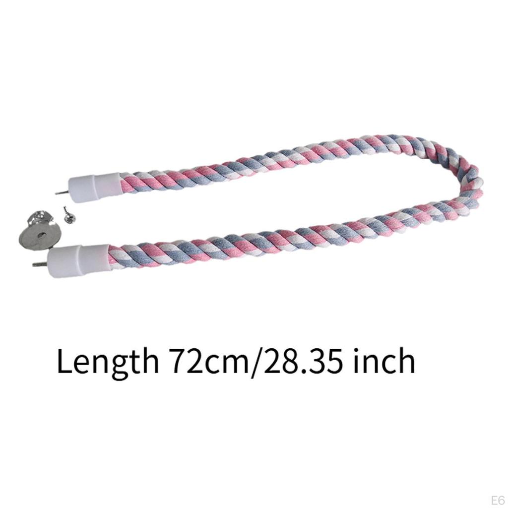 Avian Rope Perch Swing for Small Birds, Hanging Birdcage Toy