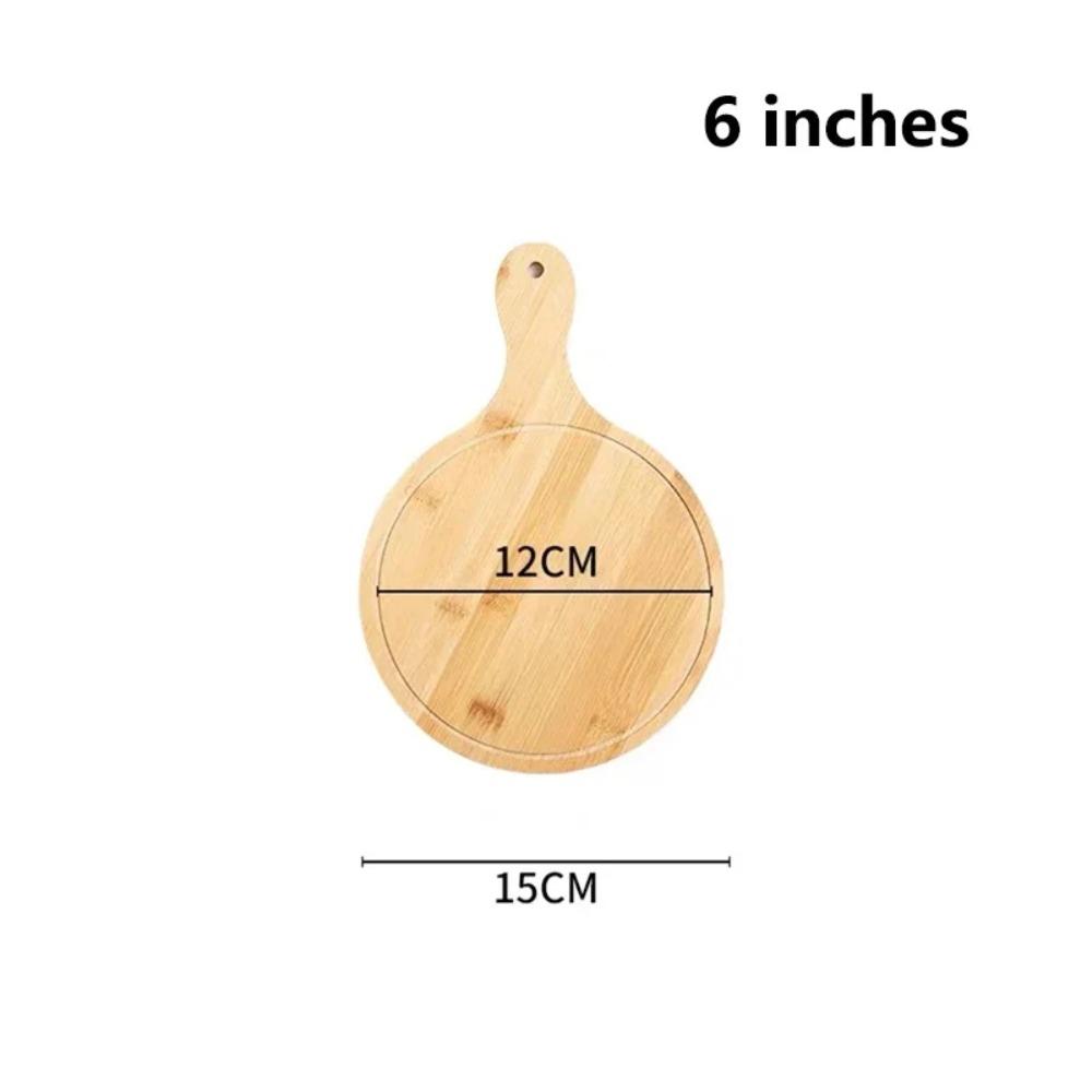 1Pcs Stone Cutting Bamboo Pizza Tray Platter Baking Tray New Wooden Pizza Board  Kitchen Tool