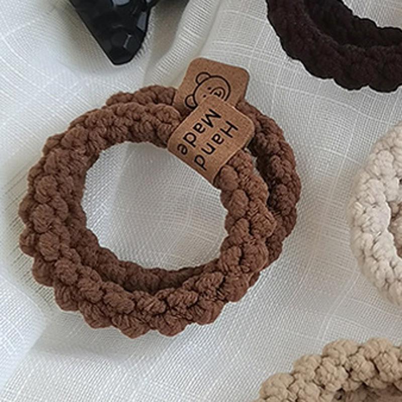 Chic Plush Bun Hairband with Elastic Intestine Design