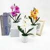 Orchid Faux Butterfly Plant With Plush Material Wedding Decor Props Photography