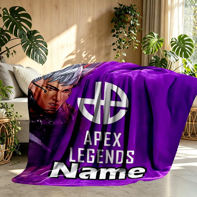 Custom Name Personalized Apex Legends Print Blanket, Home Decor, Bedroom, Sofa, Camping, Couch, Gifts for Birthday Christmas