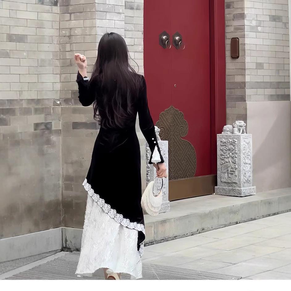 Spring Fashion Modern Chinese Cheongsam Dress - Plus Size