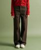 Seteo (W) Mid-Rise Semi-Wide Denim Pants Brown