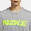 Nike T Shirts Men's Light Gray Crew Neck Moderate Straight Fit DD1751-073