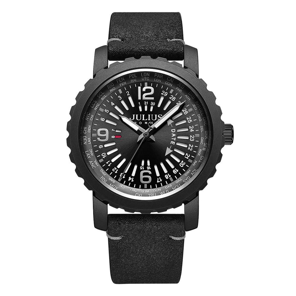 Jyullieoseu Jah-111 Men'S Multi Leather Watch