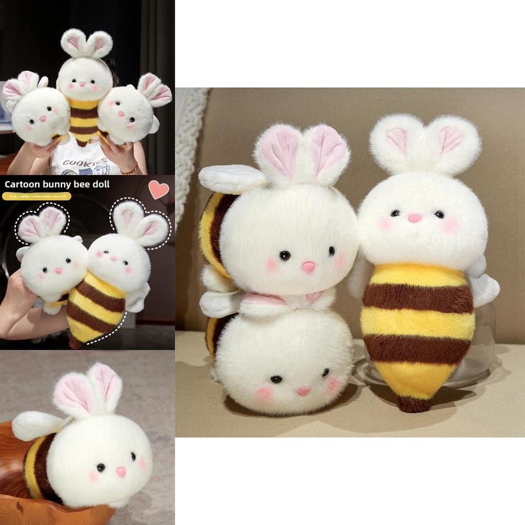 Biene Kaninchen Plüschtier Für Mädchen Mit Pp Baumwollfüllung Süßes Kaninchen Geschenk Für Kind