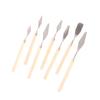 7Pcs Stainless Steel Oil Painting Knives Artist Crafts Spatula Palette Knife Mixing Knife Scraper Art Tools
