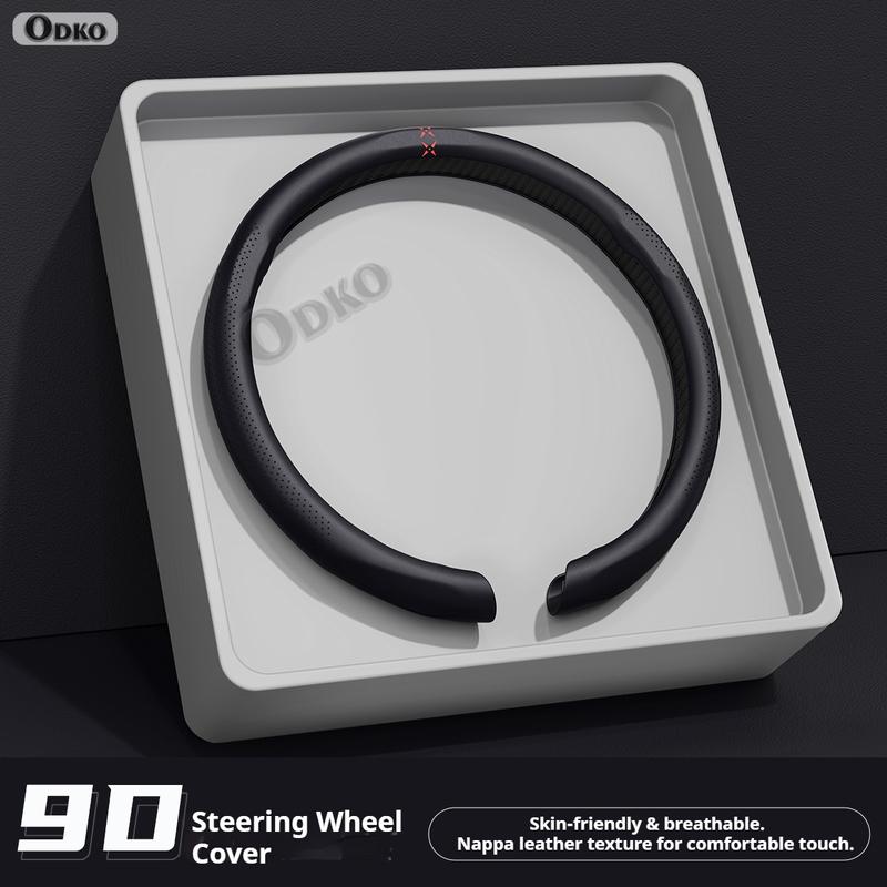 For Chery Exeed TX Nappa Leather Grain Car Steering Wheel Cover Breathable and Anti Slip Accessories Interior Accessories