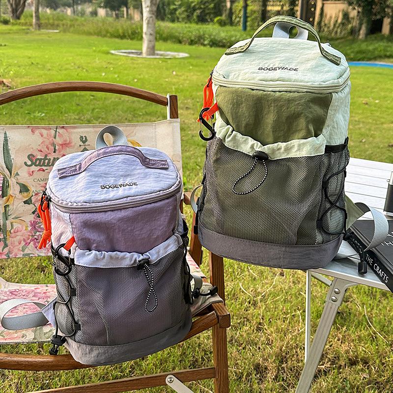 Casual and Lightweight Daily Outdoor Mountain Backpack Large Capacity Men's and Women's Contrasting Color Shoulder Backpack
