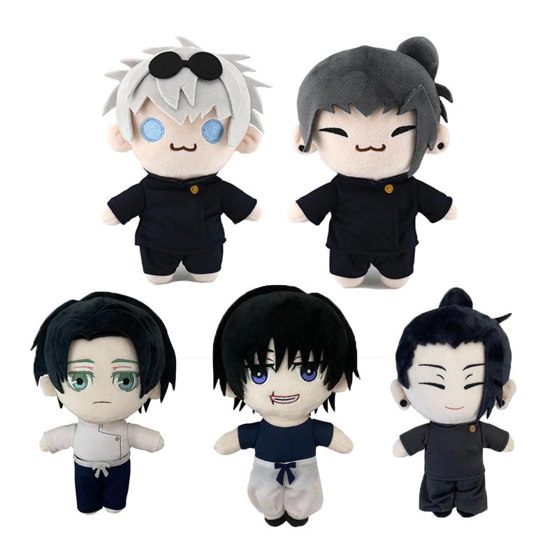 Stuffed Animals Plush Gojo Saturo Geto Suguru Jujutsu Kaisen Cosplay Plush Cute Soft Beside The Pillow Collection Gift