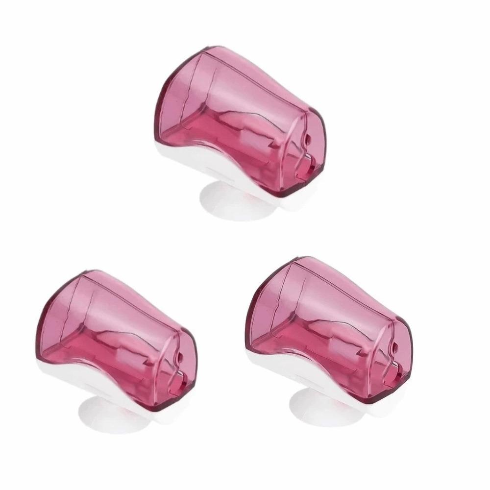 3PCS Portable Toothbrush Head Covers Suction Cup Toothbrush Protector Dust Protective Cover Home фиолетовый