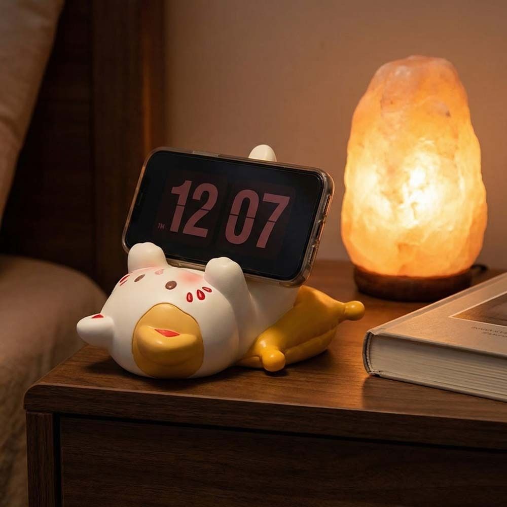 Figure Model Cat Shaped Phone Holder Resin Cat Shape Phone Bracket  Doll Decorations